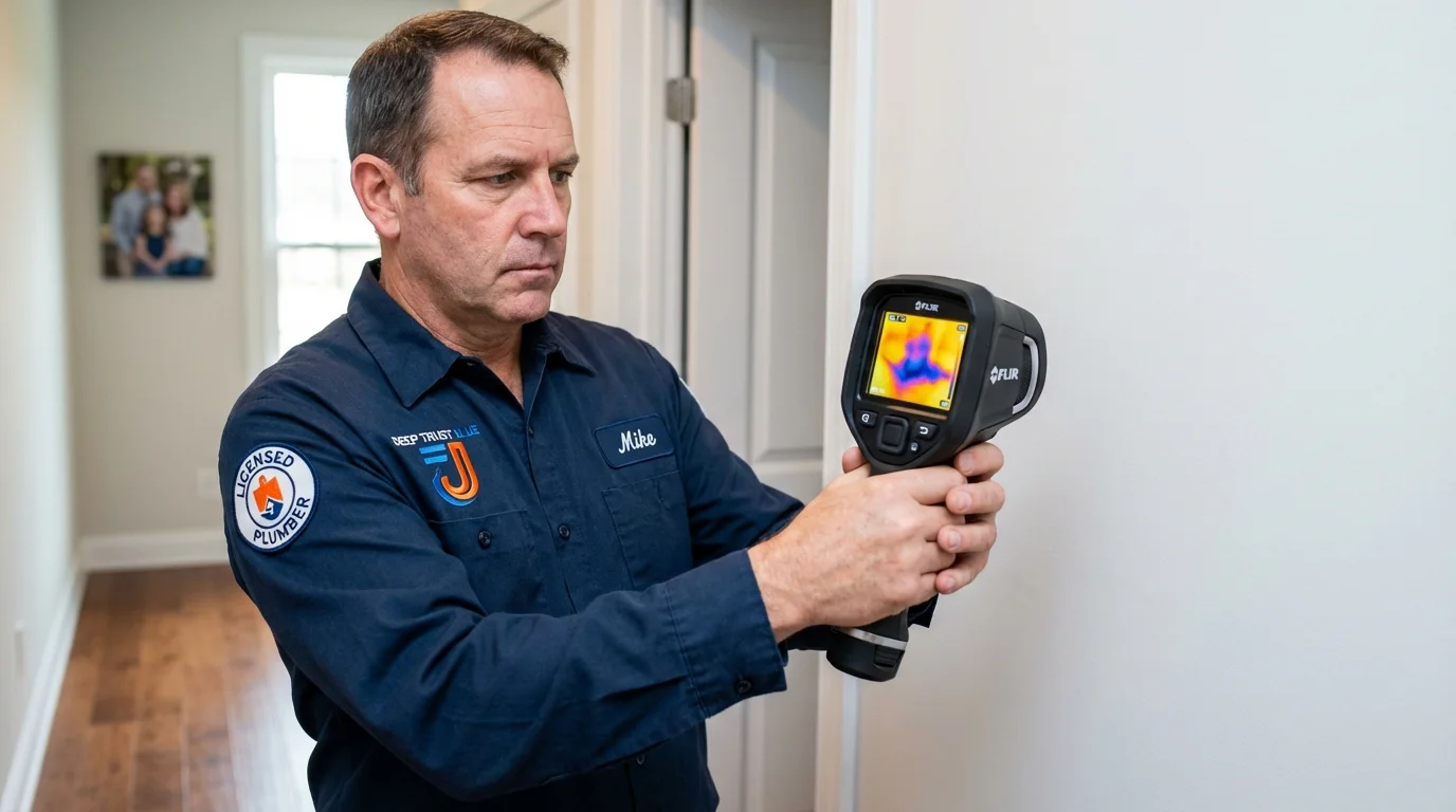 Thermal imaging leak detection by Johns Plumbing LLC in Ligonier
